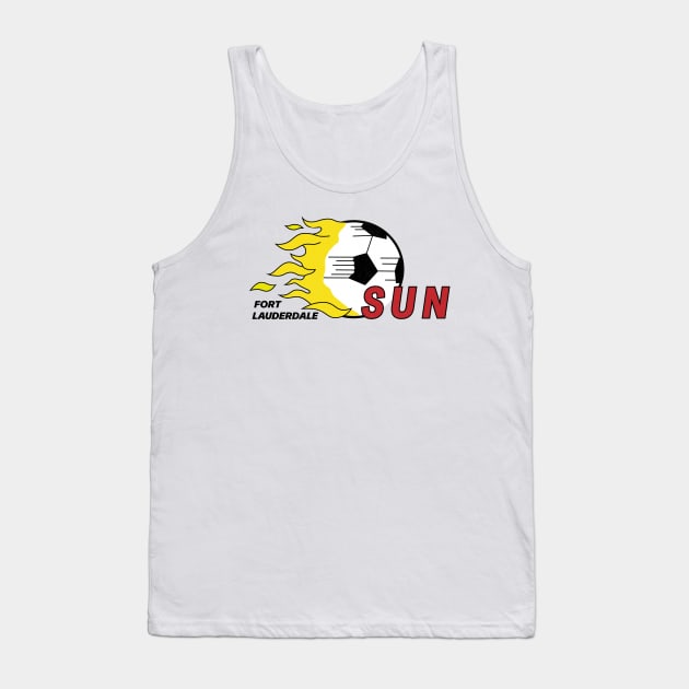 Defunct Fort Lauderdale Sun USL Soccer 1984 Tank Top by LocalZonly